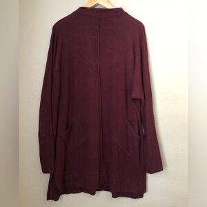 ADY P Women's Long Burgundy Sweater large